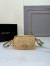 Prada Crochet Shoulder Bag in Natural Raffia-effect Yarn