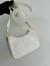 Prada Re-Edition 2005 Crochet Bag in White Raffia