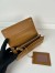Prada Flap Continental Wallet in Caramel Saffiano Leather
