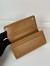 Prada Flap Continental Wallet in Caramel Saffiano Leather