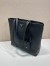 Prada Men's Tote Bag in Black Grained Calfskin