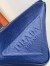 Prada Triangle Shoulder Bag In Blue Saffiano Calfskin