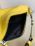 Prada Triangle Shoulder Bag In Yellow Saffiano Calfskin