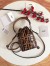 Fendi FF Mon Tresor Mini Bucket Bag In Brown Calfskin