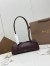 Alaia Le Teckel Small Shoulder Bag in Burgundy Goatskin