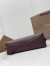 Alaia Le Teckel Small Shoulder Bag in Burgundy Goatskin