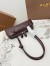 Alaia Le Teckel Small Shoulder Bag in Burgundy Goatskin