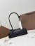 Alaia Le Teckel Small Shoulder Bag in Black Goatskin
