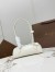 Alaia Le Teckel Small Shoulder Bag in White Goatskin