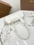 Alaia Le Teckel Small Shoulder Bag in White Goatskin