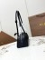 Alaia Le Teckel Medium Shoulder Bag in Black Goatskin