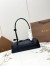 Alaia Le Teckel Medium Shoulder Bag in Black Goatskin