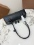 Alaia Le Teckel Medium Shoulder Bag in Black Goatskin