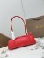 Alaia Le Teckel Medium Shoulder Bag in Red Goatskin