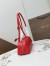 Alaia Le Teckel Medium Shoulder Bag in Red Goatskin