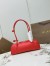 Alaia Le Teckel Medium Shoulder Bag in Red Goatskin