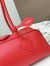 Alaia Le Teckel Medium Shoulder Bag in Red Goatskin