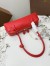 Alaia Le Teckel Medium Shoulder Bag in Red Goatskin