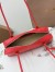 Alaia Le Teckel Medium Shoulder Bag in Red Goatskin