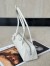 Alaia Le Teckel Medium Shoulder Bag in White Goatskin