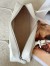 Alaia Le Teckel Medium Shoulder Bag in White Goatskin