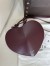 Alaia Le Coeur Heart Bag in Bordeaux Calfskin