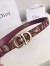 Dior Saddle 20MM Belt In Bordeaux Dior Oblique Jacquard