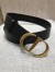 Dior 30 Montaigne 35MM Belt In Black Smooth Calfskin