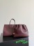 Bottega Veneta Barbara Bag in Barolo Intrecciato Lambskin