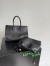 Bottega Veneta Barbara Bag in Black Intrecciato Lambskin
