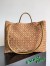Bottega Veneta Andiamo Large Bag in Brown Suede Intrecciato Leather