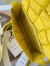 Bottega Veneta Cassett Bag In Yellow Wrinkled Calfskin