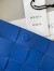 Bottega Veneta Cassett Bag In Blue Intrecciato Lambskin