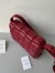 Bottega Veneta Padded Cassette Bag In Dard Red Lambskin