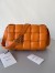 Bottega Veneta Padded Cassette Bag In Orange Lambskin