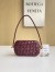 Bottega Veneta Knot Minaudiere On Strap In Barolo Foulard Intreccio Leather