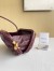 Bottega Veneta Knot Minaudiere On Strap In Barolo Foulard Intreccio Leather