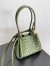 Bottega Veneta Parachute Small Bag in Matcha Intrecciato Lambskin