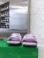 Bottega Veneta Lido Slides In Lavender Intreccio Lambskin