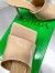Bottega Veneta Stretch Mules 90mm In Beige Patent Leather