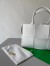 Bottega Veneta Arco Small Tote In White Grained Leather