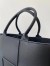 Bottega Veneta Arco Medium Tote In Black Intrecciato Leather