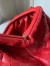 Bottega Veneta Large Pouch Clutch In Red Intrecciato Lambskin