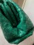 Bottega Veneta Large Pouch Clutch In Green Intrecciato Lambskin