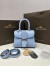 Delvaux Brillant Mini Bag in Azure Box Calf Leather