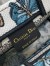 Dior Mini Book Tote with Strap in Blue Toile de Jouy Mexico Embroidery