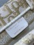 Dior Mini Book Tote with Strap in Gold-Tone Dior Oblique Embroidery