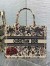 Dior Medium Book Tote Bag in Beige Raffia with Dior Cabinet de Curiosites
