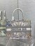 Dior Medium Dior Book Tote In White Multicolor Rêve d'Infini Embroidery