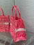 Dior Medium Book Tote Bag In Fluorescent Pink Toile de Jouy Reverse Embroidery